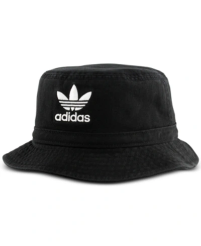 Adidas Originals Men's Originals Washed Bucket Hat In Black