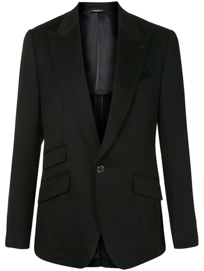 DOLCE & GABBANA SICILIA-FIT SINGLE-BREASTED CASHMERE BLAZER