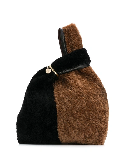 Simonetta Ravizza Furrissima Half Bag In Black