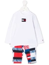 TOMMY HILFIGER JUNIOR COLOUR-BLOCK LOGO TRACK SUIT