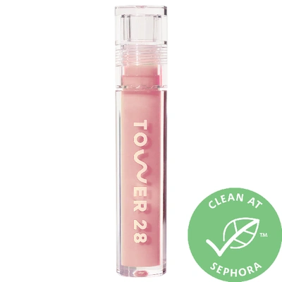 Tower 28 Beauty Shineon Lip Jelly Non-sticky Gloss Oat 0.13 oz/ 3.9 ml