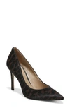 Sam Edelman Hazel Pointed Toe Heel In Black Suede