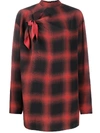 STELLA MCCARTNEY ZADIE CHECK SILK BLOUSE