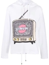 LANVIN GRAPHIC-PRINT COTTON HOODIE