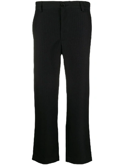 Goodfight Cropped Leg Tailored Trousers In Black