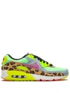 Nike Air Max 90 Lx "denim Leopard Print" Sneakers In Green