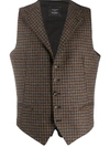 TAGLIATORE CHECK PRINT WAISTCOAT