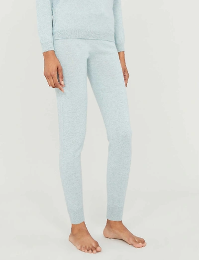 Johnstons Tapered Cashmere Jogging Bottoms In Foam