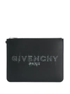 GIVENCHY LEATHER ZIPPED POUCH
