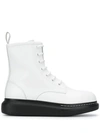 ALEXANDER MCQUEEN HYBRID LACE-UP BOOTS