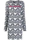 LOVE MOSCHINO SNAKESKIN PRINT DRESS