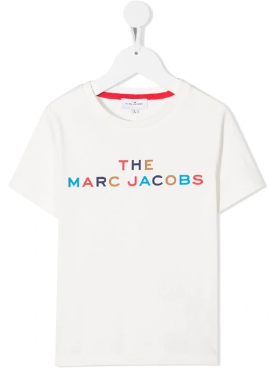 Marc Jacobs Kids' Logo-print T-shirt In White