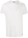 Jil Sander Cotton T-shirt With Logo Print On The Bottom In White