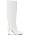 GIANVITO ROSSI LEATHER KNEE-HIGH 85MM BOOTS