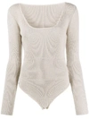 JACQUEMUS ADOUR RIBBED BODYSUIT