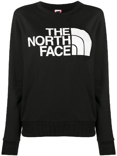 The North Face Crew Neck Logo Sweatshirt In Black