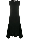 ALEXANDER MCQUEEN SLEEVELESS BROCADE KNIT DRESS