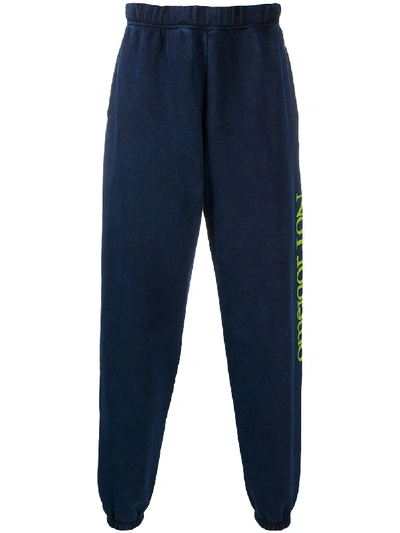 Aries No Problemo Tapered Acid-washed Fleece-back Cotton-jersey Sweatpants In Multi
