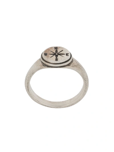 Werkstatt:münchen Symbol Windrose Ring In Silber