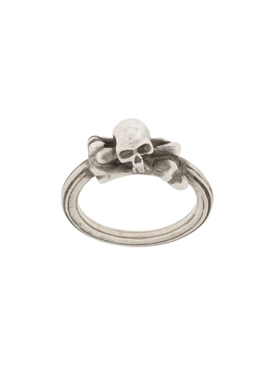Werkstatt:münchen Symbol Skull Ring In Silver