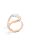 POMELLATO FANTINA DIAMOND RING,PAC0090O7WHRDB000