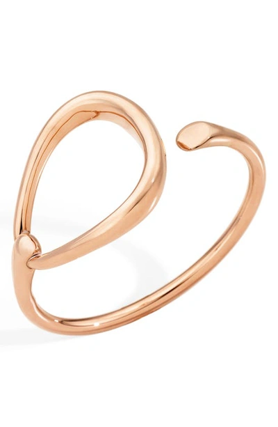 Pomellato 18k Rose Gold Fantina Cuff Bangle Bracelet In Rose Gold-tone