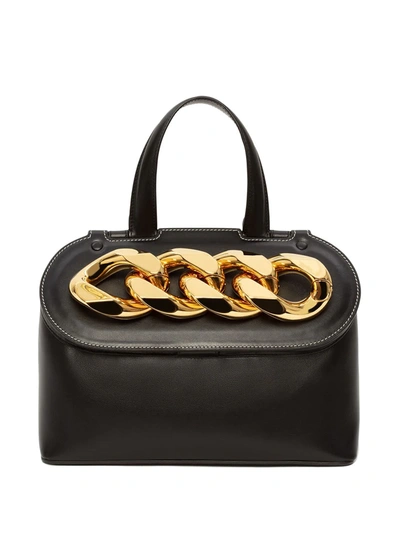 Jw Anderson Rolo Chain Tote Bag In Black