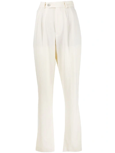 Roseanna Tapered Straight-leg Trousers In Neutrals