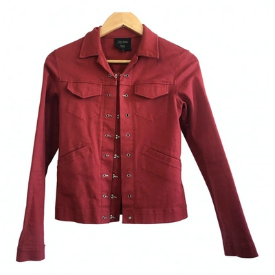 Pre-owned Jean Paul Gaultier Red Denim - Jeans Jacket