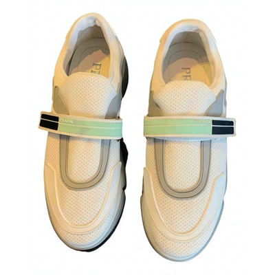 Pre-owned Prada Cloudbust White Rubber Trainers