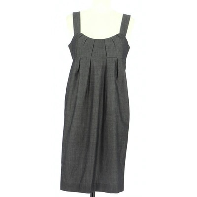 Pre-owned Comptoir Des Cotonniers Wool Dress In Grey