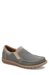 Born Gudmund Slip-on In Dark Grey/ Black Canvas