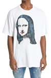 Off-white Mona Lisa-print Oversized T-shirt In White Black