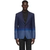 GIVENCHY BLUE SINGLE-BREASTED GRADIENT BLAZER