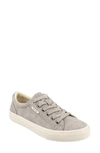 Taos Plim Soul Sneaker In Grey Washed Canvas