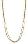 AJOA LYNX MIXED LINK CHAIN NECKLACE,UN38883G00