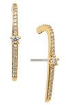 AJOA LYNX PAVE CUBIC ZIRCONIA EARRINGS,UO38898GCZ