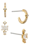 Nadri Katherine Cubic Zirconia Earrings, Set Of 2 In Gold
