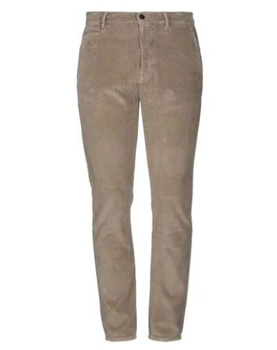 Grey Daniele Alessandrini Pants In Khaki