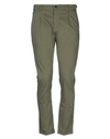 Grey Daniele Alessandrini Casual Pants In Military Green