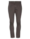 Grey Daniele Alessandrini Pants In Dark Brown