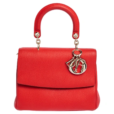 Pre-owned Dior Flap Bag In Red