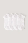 NA-KD REBORN Organic Invisible Sneakers 4 pack White