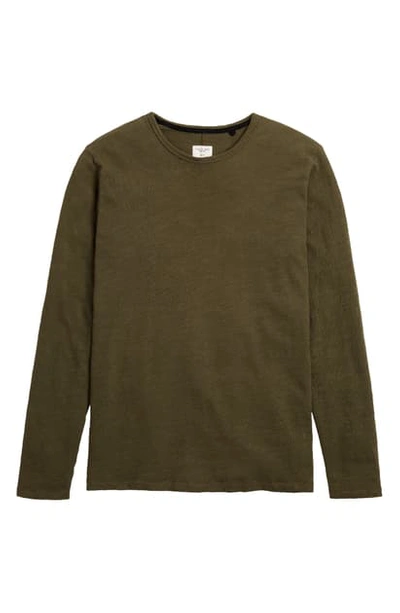 Rag & Bone Long Sleeve Cotton T-shirt In Military