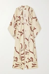 JOHANNA ORTIZ SOUL QUEST PRINTED LINEN KAFTAN