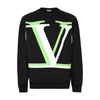 VALENTINO GARAVANI 2D V LOGO FLUO SWEAT SHIRT,VAL4T8QNBCK