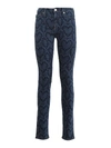 LOVE MOSCHINO PYTHON PRINTED JEANS IN BLUE
