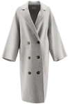 Loulou Studio Borneo Double-breasted Wool And Cashmere-blend Coat In Grey Melange (grey)