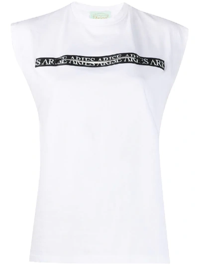 Aries T-shirt White Zippered Headband