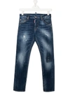 DSQUARED2 TEEN DISTRESSED JEANS